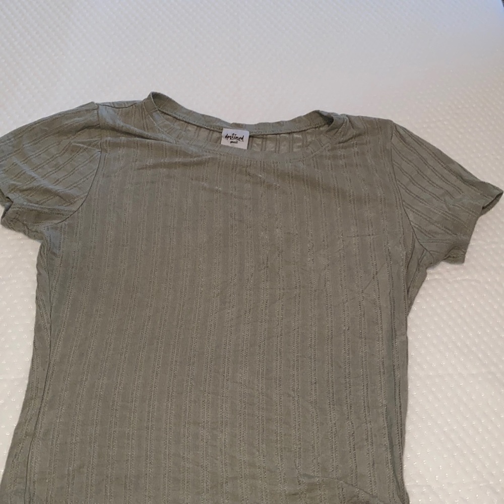 Light green crop top